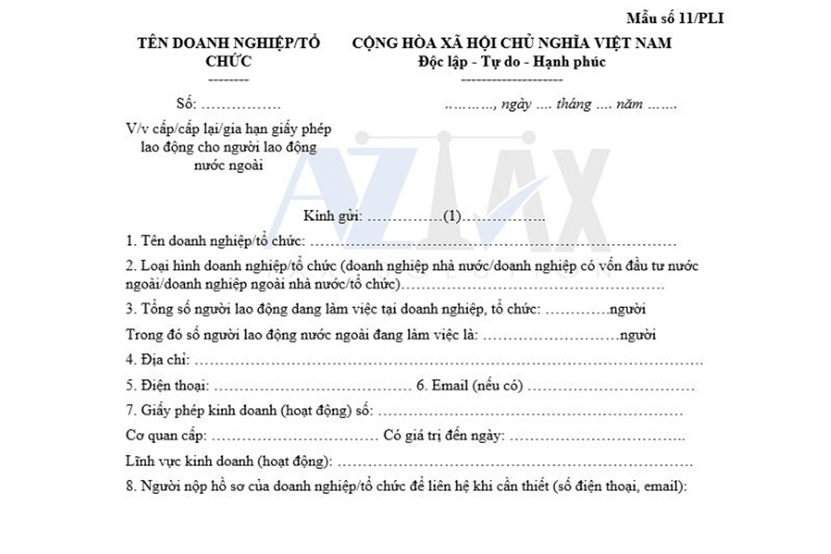 xin giấy phép lao động cho người nước ngoài 2